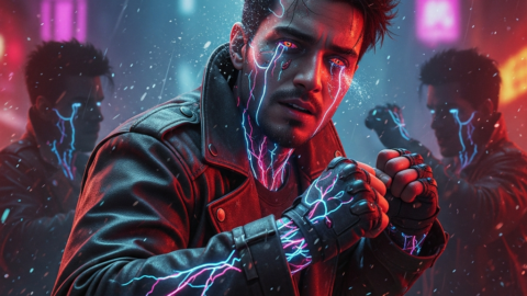 Neon Alley Rebellion: The Glitch in the Core